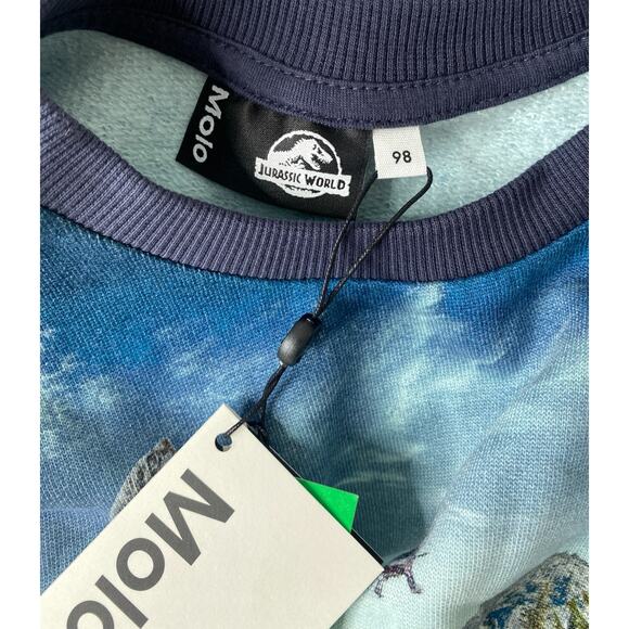 NWT Molo Jurassic World Dinosaur Coexist Miksi Sweatshirt Boys Girls 98/3 Yrs - Picture 4 of 7